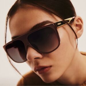 Quay Australia Oversized Brown Sunglasses